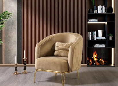 Wohnzimmer Luxus Sessel 1er Einsitzer Couch Möbel neu Modern Beige